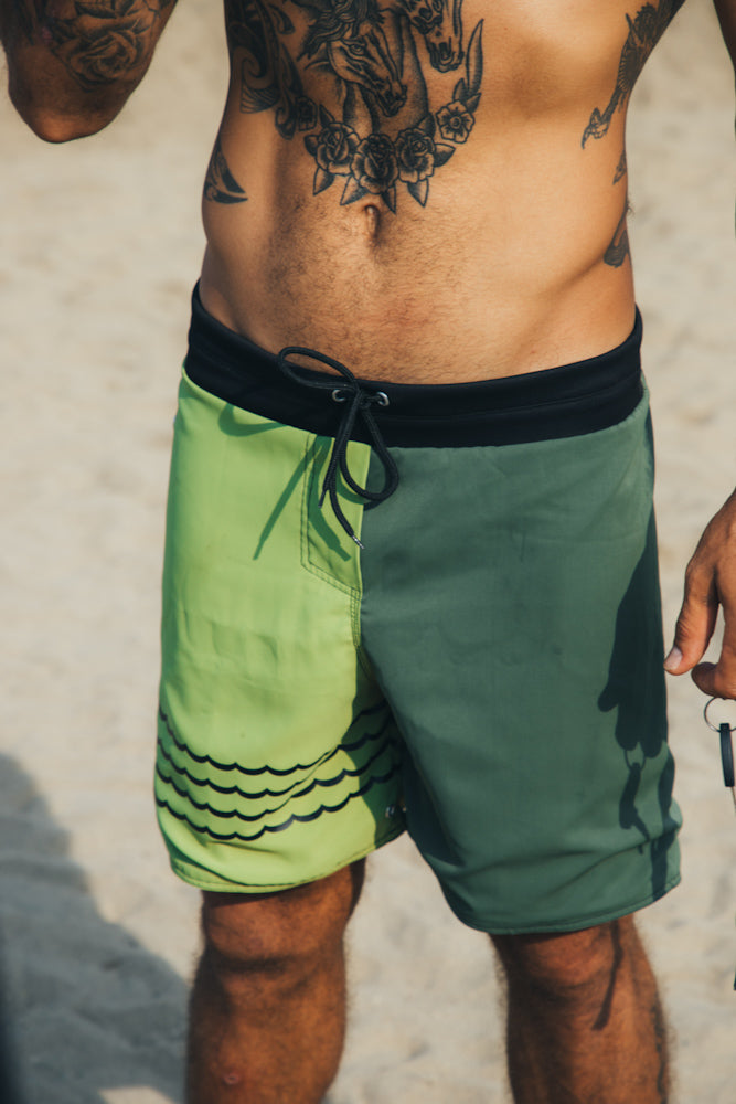 Boardshort Green Reversible